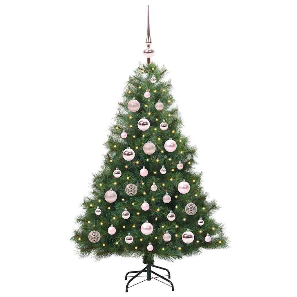 Kunstkerstboom met 150 LED met standaard Groen 120 cm PE en PVC