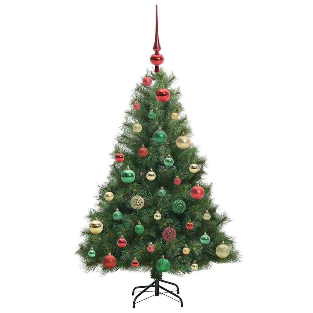 Kunstkerstboom met 150 LED met standaard Groen 120 cm PE en PVC
