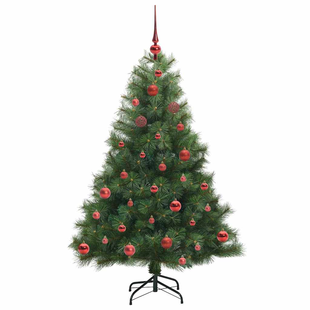 Kunstkerstboom met 150 LED met standaard Groen 150 cm PE en PVC