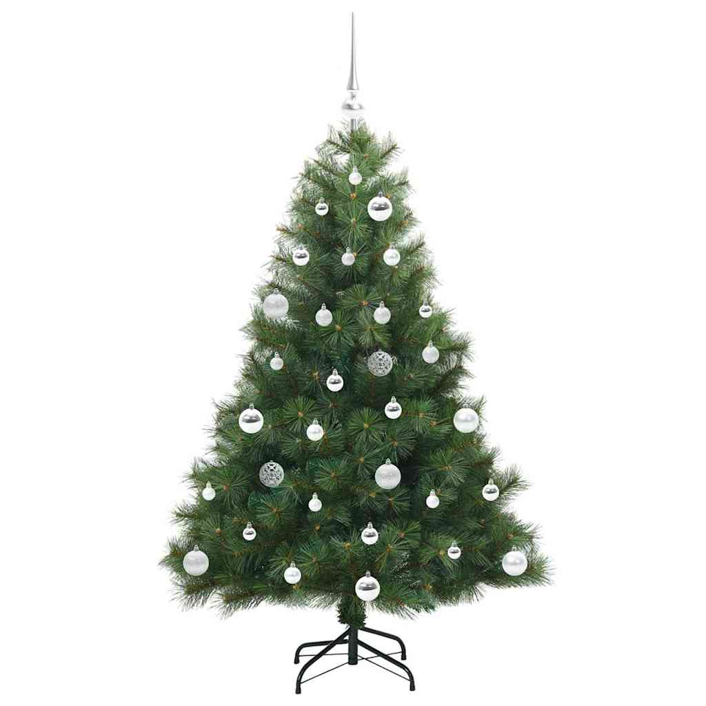 Kunstkerstboom met 150 LED met standaard Groen 150 cm PE en PVC