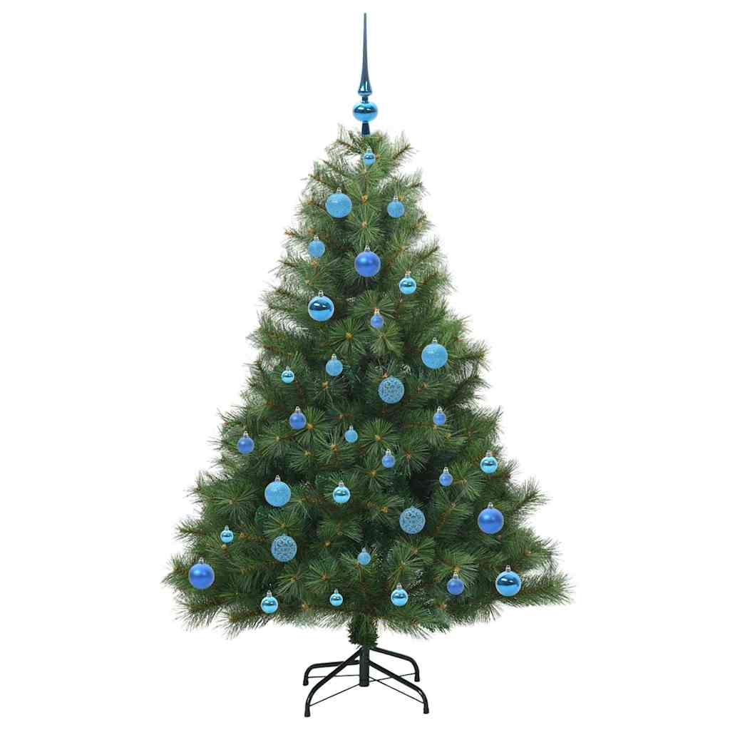 Kunstkerstboom met 150 LED met standaard Groen 150 cm PE en PVC