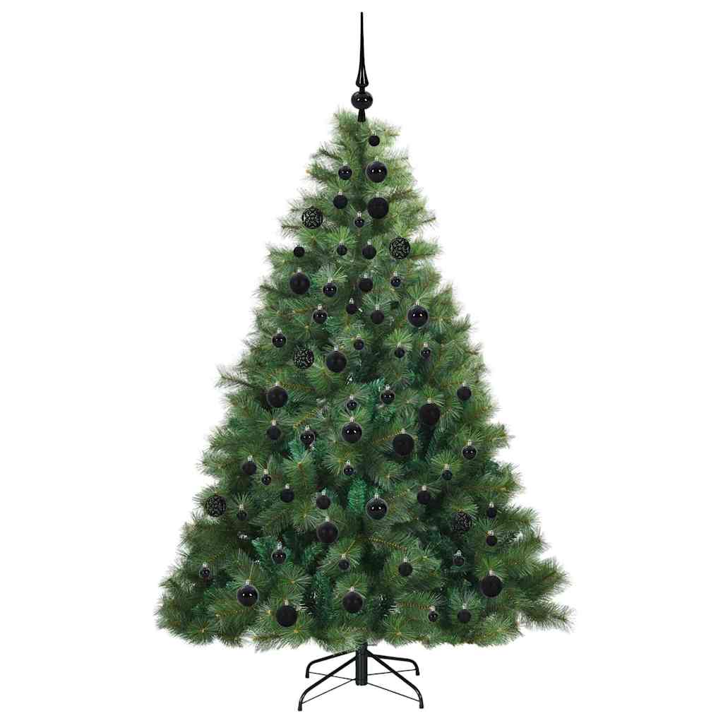 Kunstkerstboom met 300 LED met standaard Groen 180 cm PE en PVC