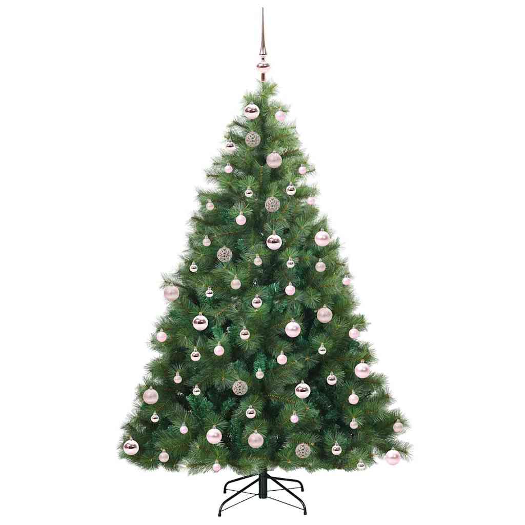 Kunstkerstboom met 300 LED met standaard Groen 180 cm PE en PVC
