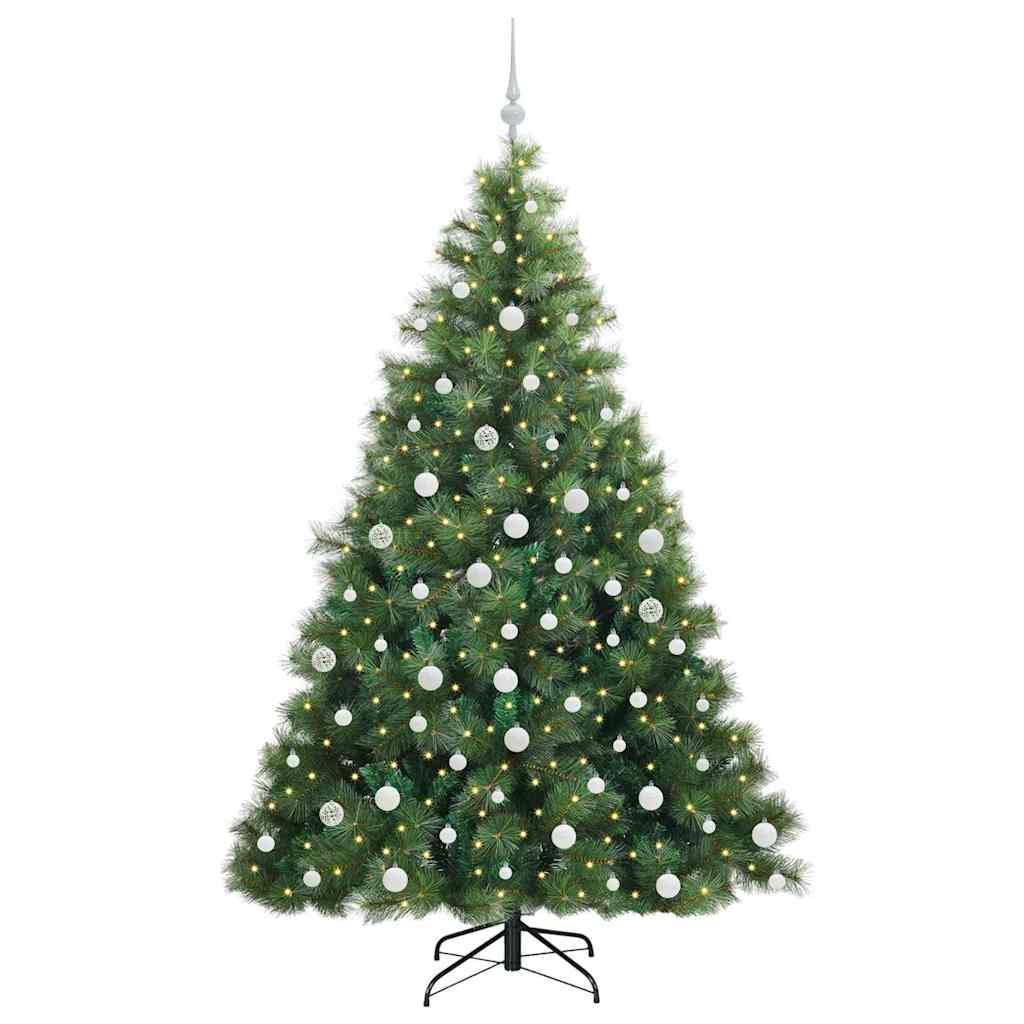 Kunstkerstboom met 300 LED met standaard Groen 180 cm PE en PVC