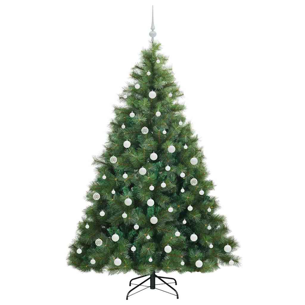 Kunstkerstboom met 300 LED met standaard Groen 180 cm PE en PVC