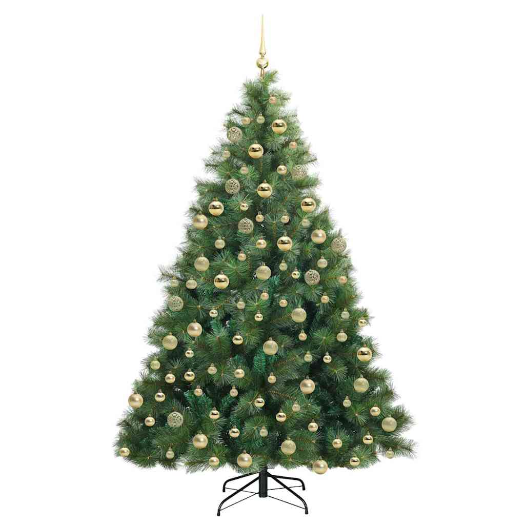 Kunstkerstboom met 300 LED met standaard Groen 180 cm PE en PVC