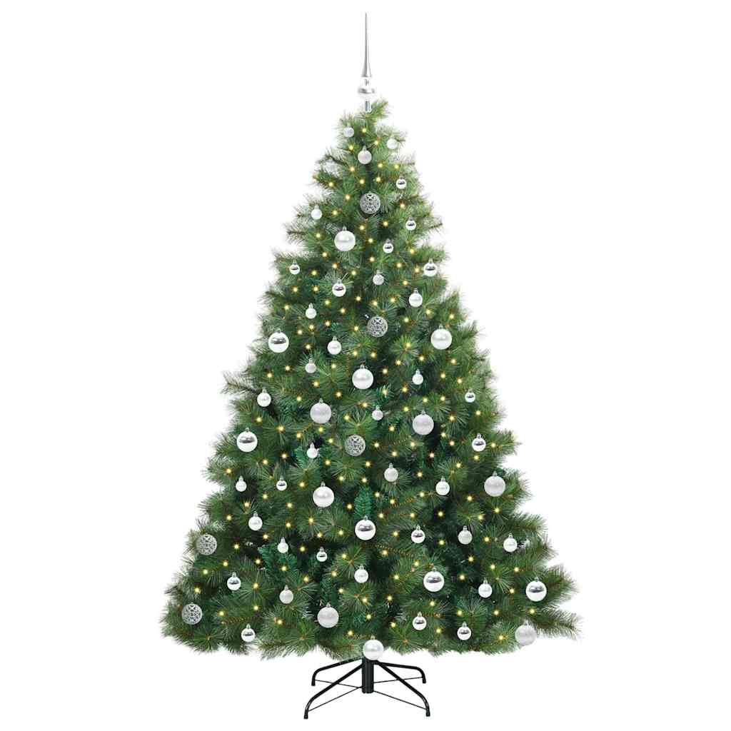 Kunstkerstboom met 300 LED met standaard Groen 180 cm PE en PVC