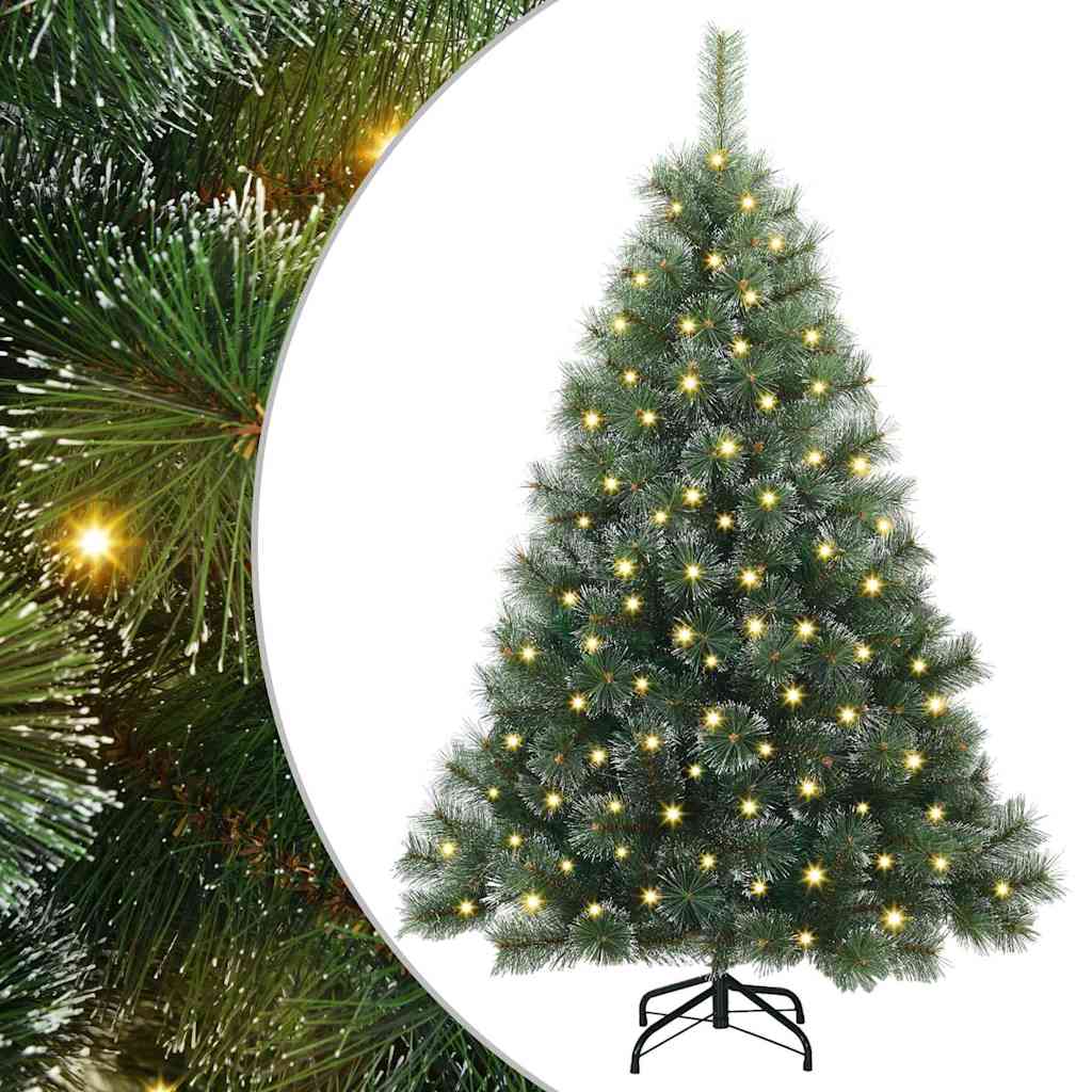 Kunstkerstboom met 150 LED met standaard Groen 120 cm PE en PVC