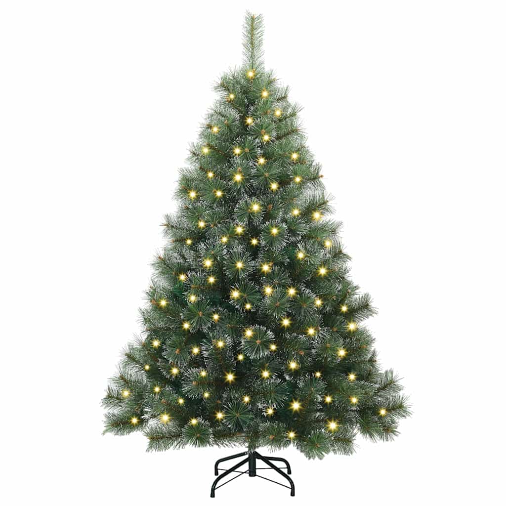 Kunstkerstboom met 150 LED met standaard Groen 120 cm PE en PVC