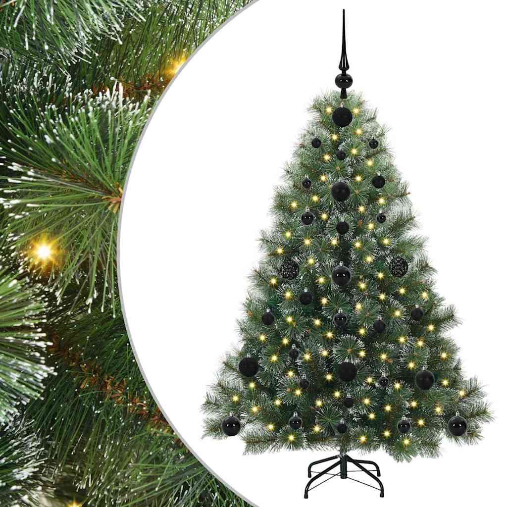 Kunstkerstboom met 150 LED met standaard Groen 120 cm PE en PVC