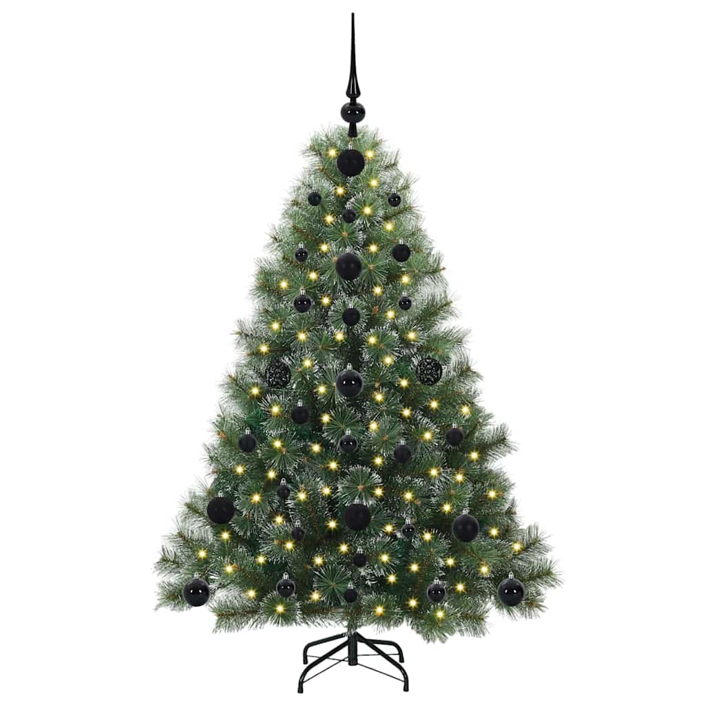 Kunstkerstboom met 150 LED met standaard Groen 120 cm PE en PVC