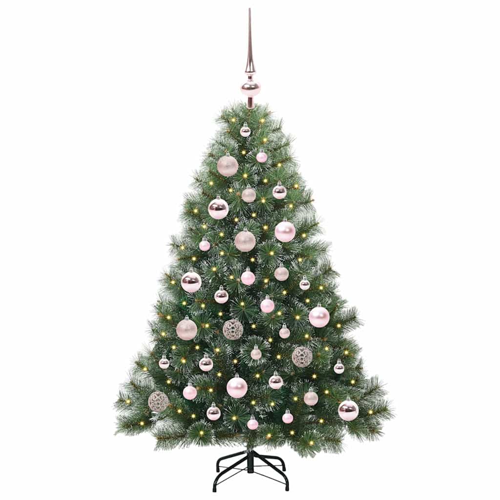 Kunstkerstboom met 150 LED met standaard Groen 120 cm PE en PVC