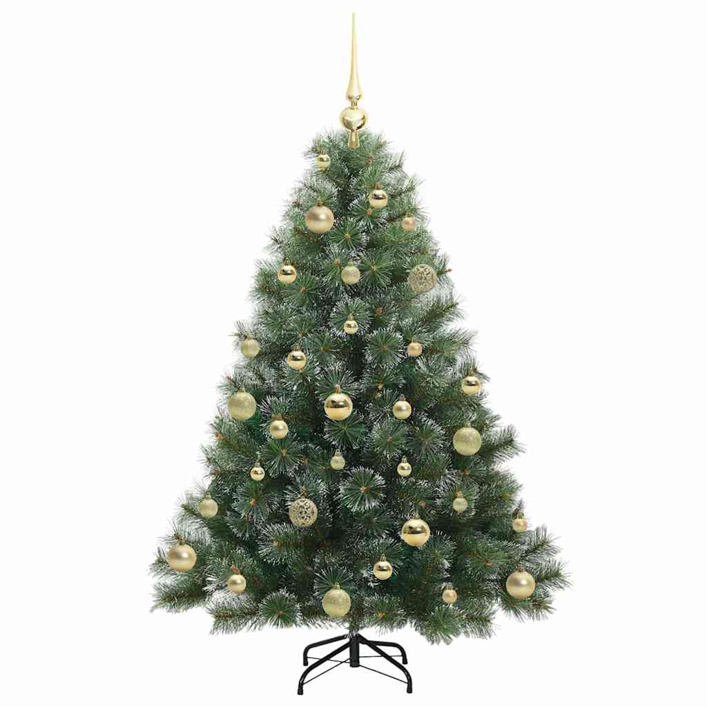 Kunstkerstboom met 150 LED met standaard Groen 120 cm PE en PVC