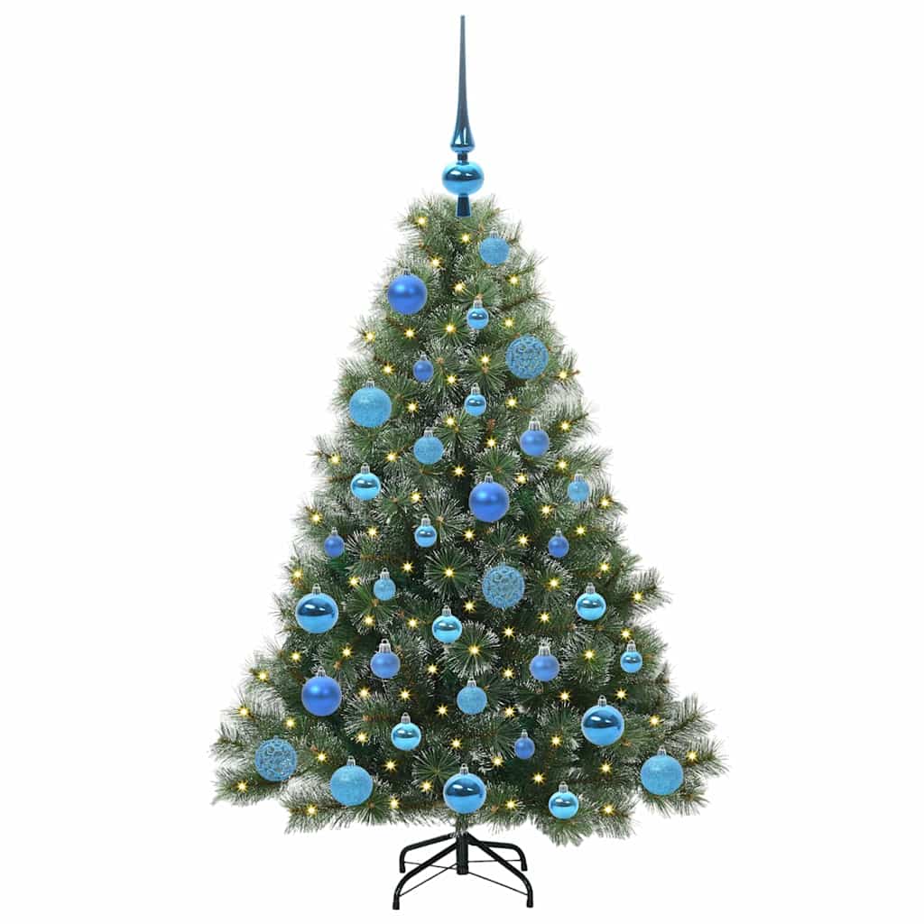 Kunstkerstboom met 150 LED met standaard Groen 120 cm PE en PVC