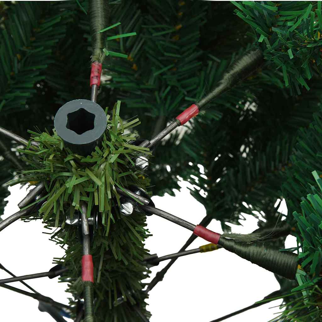 Kunstkerstboom met 150 LED met standaard Groen 150 cm PE en PVC