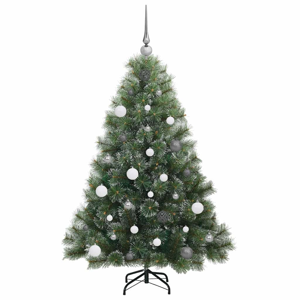 Kunstkerstboom met 150 LED met standaard Groen 150 cm PE en PVC