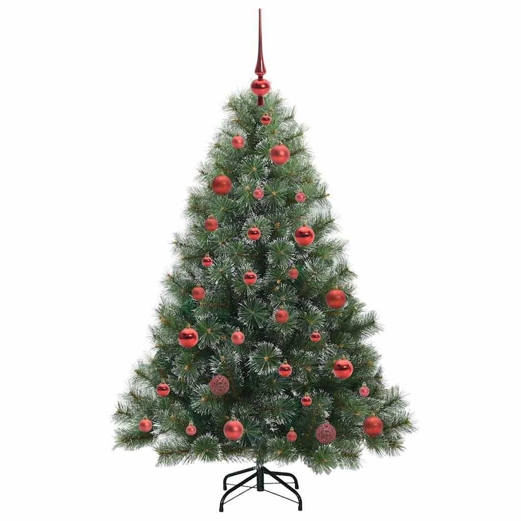 Kunstkerstboom met 150 LED met standaard Groen 150 cm PE en PVC