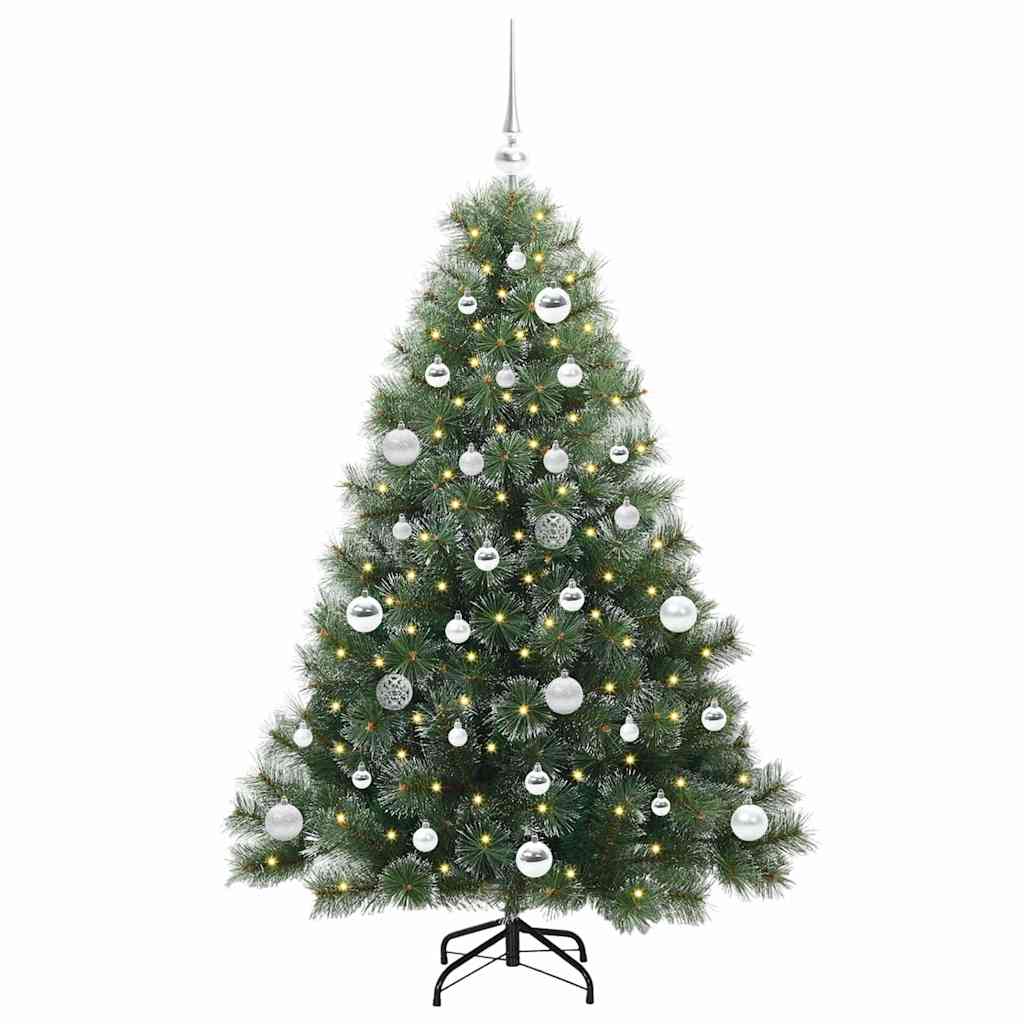 Kunstkerstboom met 150 LED met standaard Groen 150 cm PE en PVC