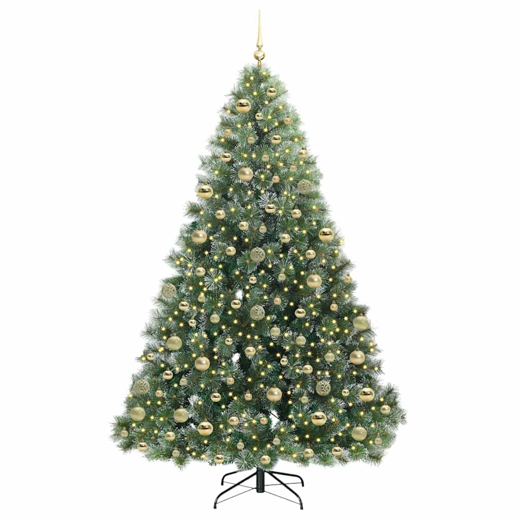 Kunstkerstboom met 300 LED met standaard Groen 180 cm PE en PVC