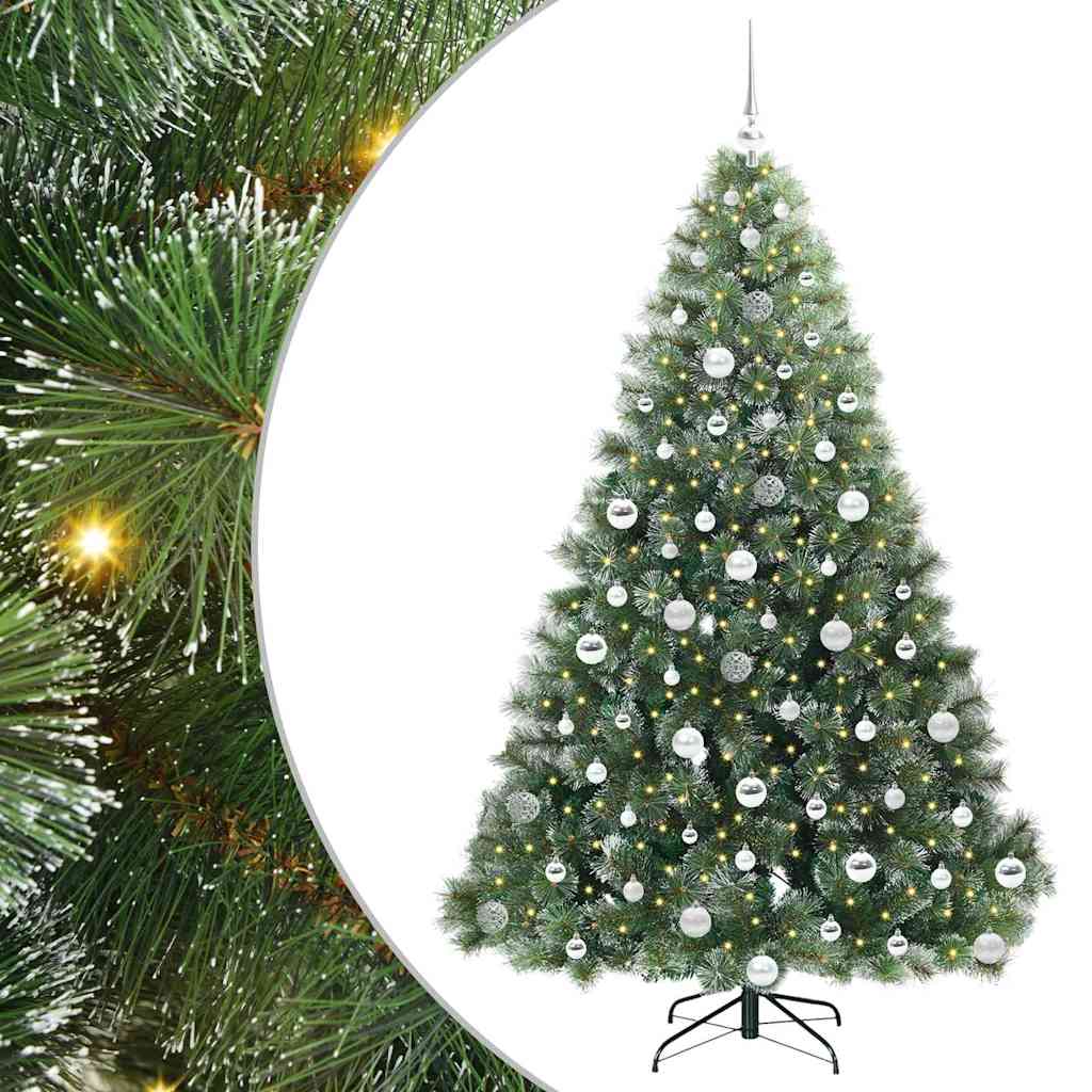 Kunstkerstboom met 300 LED met standaard Groen 180 cm PE en PVC