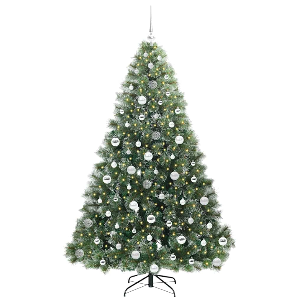 Kunstkerstboom met 300 LED met standaard Groen 180 cm PE en PVC