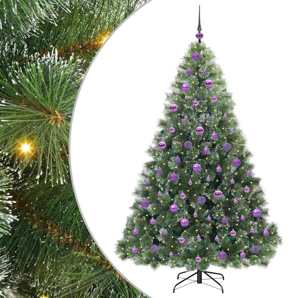 Kunstkerstboom met 300 LED met standaard Groen 180 cm PE en PVC