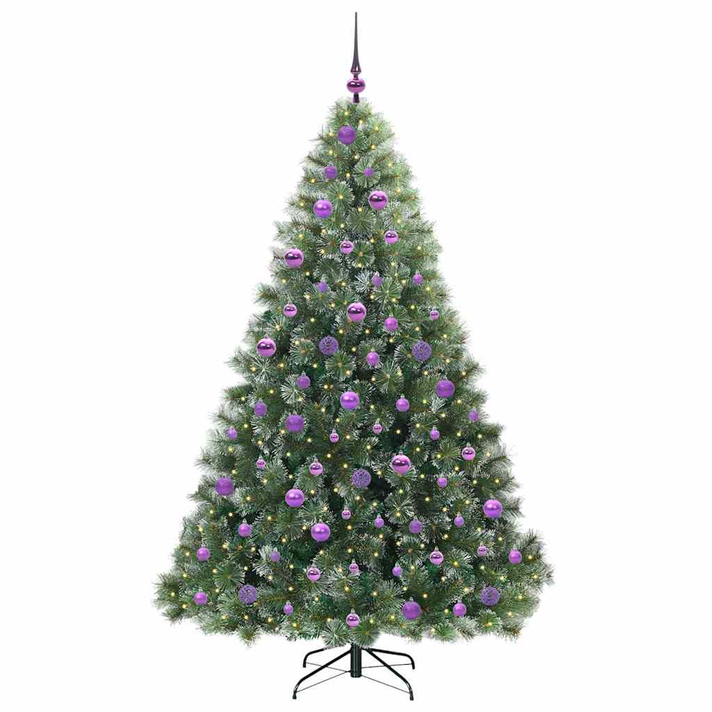 Kunstkerstboom met 300 LED met standaard Groen 180 cm PE en PVC