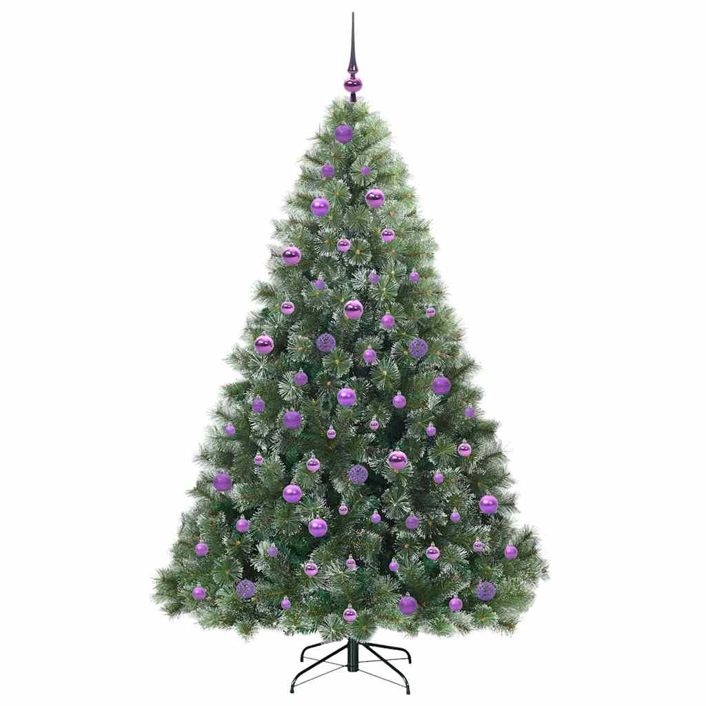 Kunstkerstboom met 300 LED met standaard Groen 180 cm PE en PVC