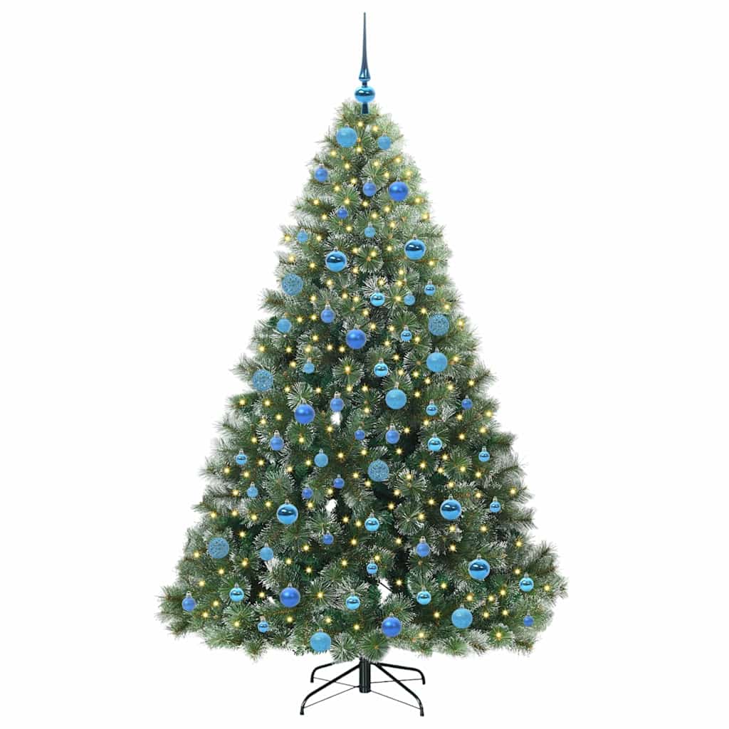 Kunstkerstboom met 300 LED met standaard Groen 180 cm PE en PVC