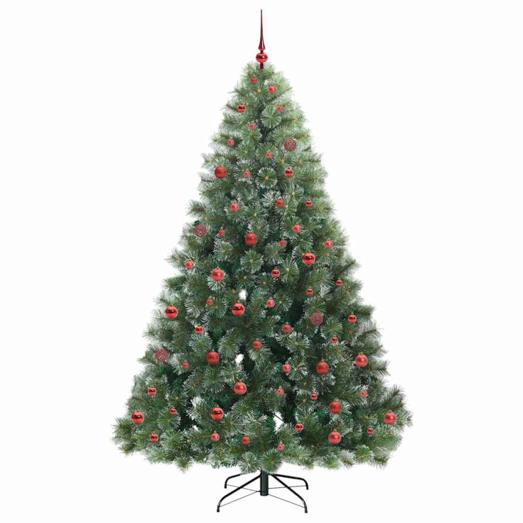 Kunstkerstboom met 300 LED met standaard Groen 210 cm PE en PVC