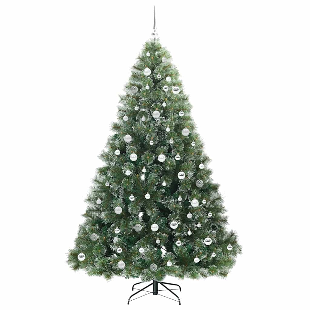 Kunstkerstboom met 300 LED met standaard Groen 210 cm PE en PVC