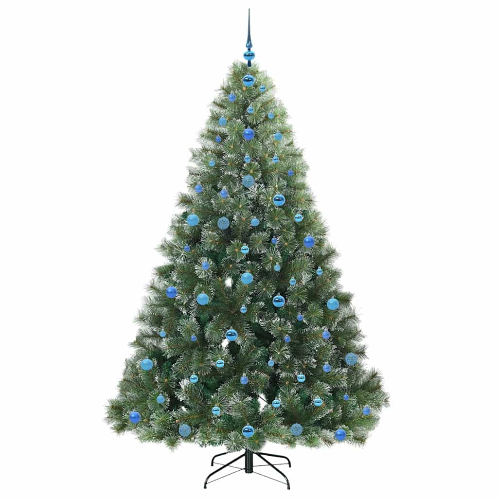 Kunstkerstboom met 300 LED met standaard Groen 210 cm PE en PVC