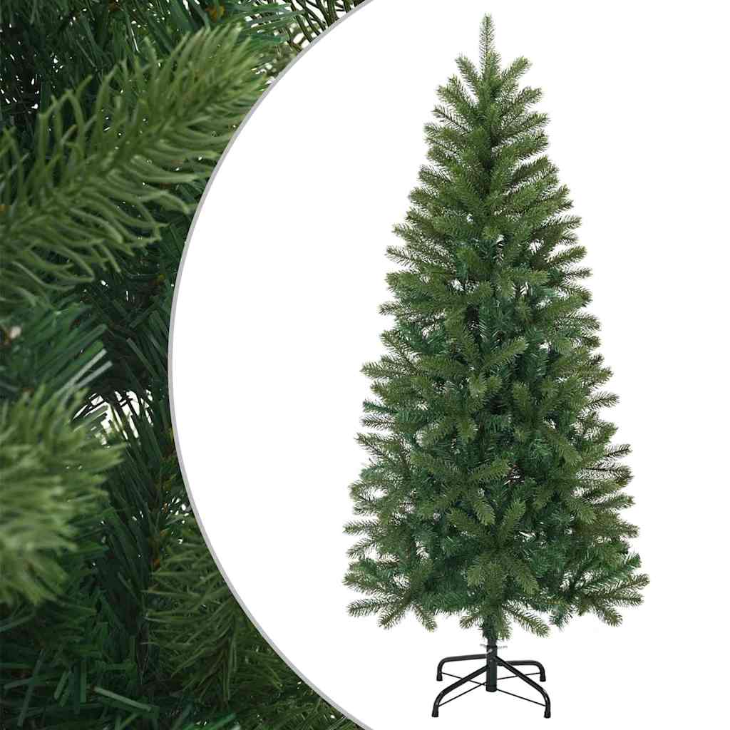 Kunstkerstboom met standaard Groen 120 cm PVC, PE en staal