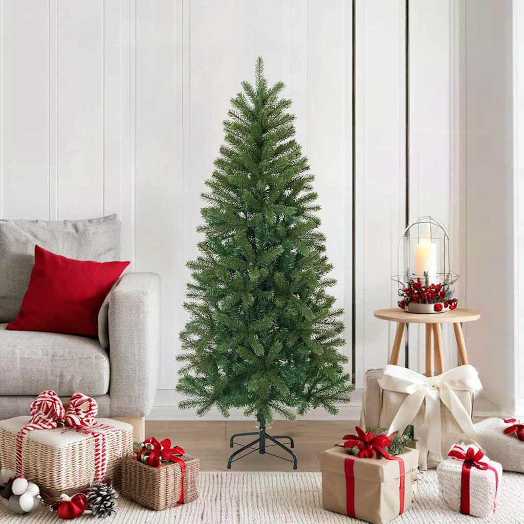 Kunstkerstboom met standaard Groen 150 cm PVC, PE en staal