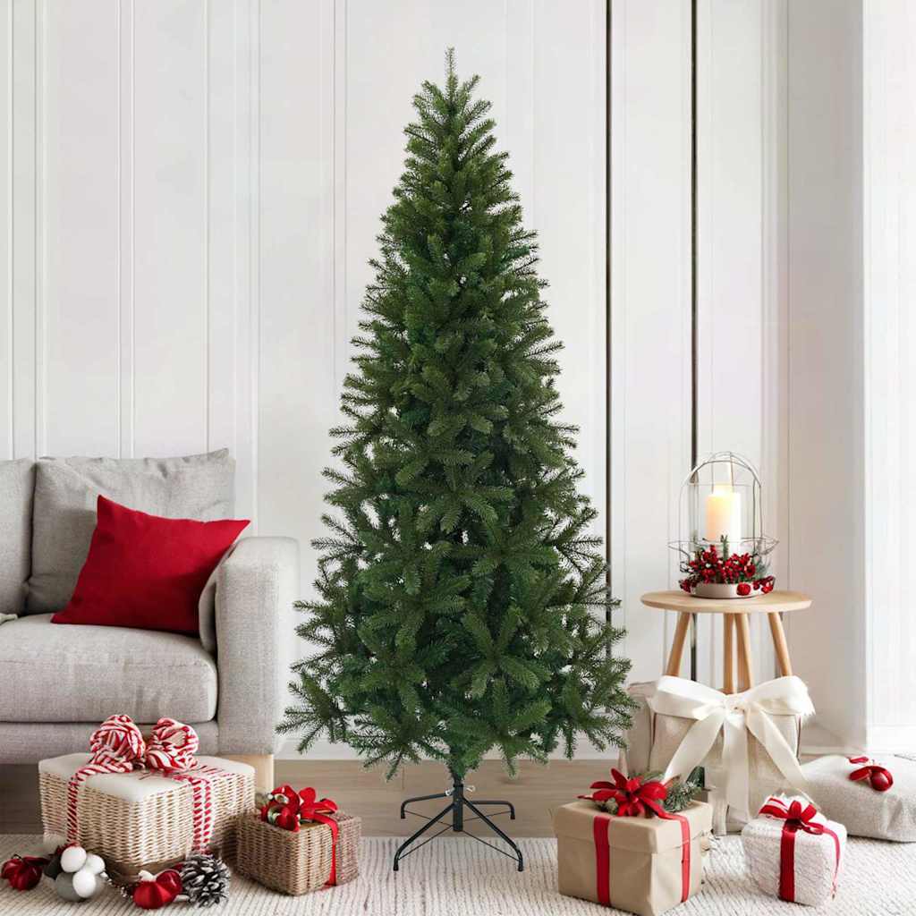 Kunstkerstboom met standaard Groen 180 cm PVC, PE en staal