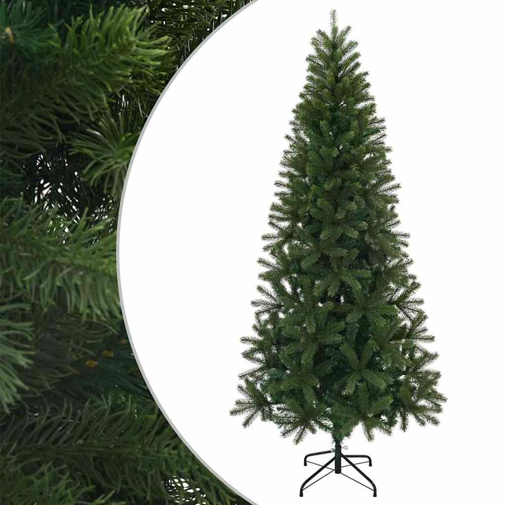 Kunstkerstboom met standaard Groen 210 cm PVC, PE en staal