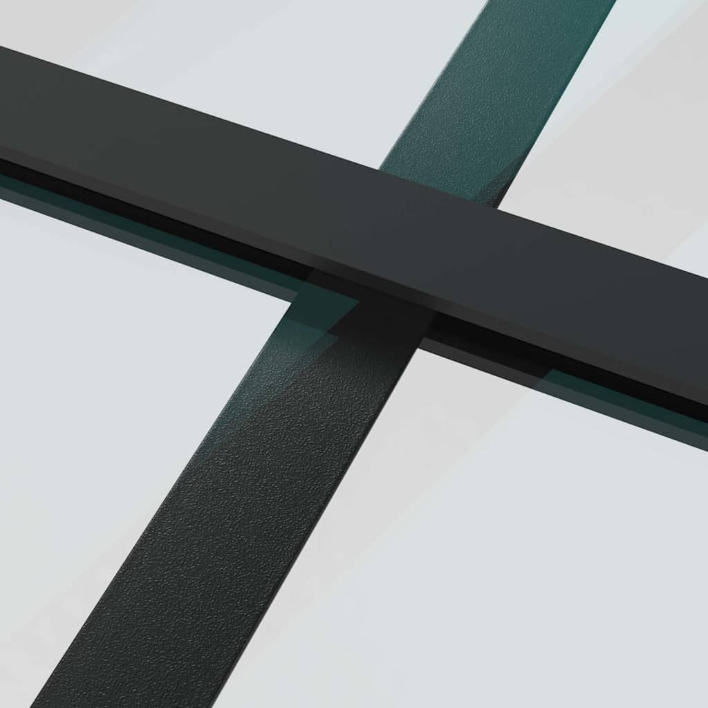 Schuifdeur met beslagset 76x205 cm ESG glas zwart