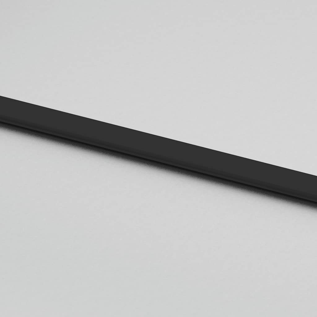 Schuifdeur met beslagset 102,5x205 cm gehard glas zwart