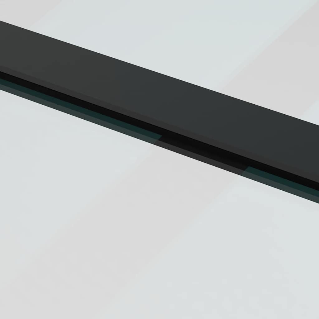 Schuifdeur met beslagset 102,5x205 cm ESG glas zwart