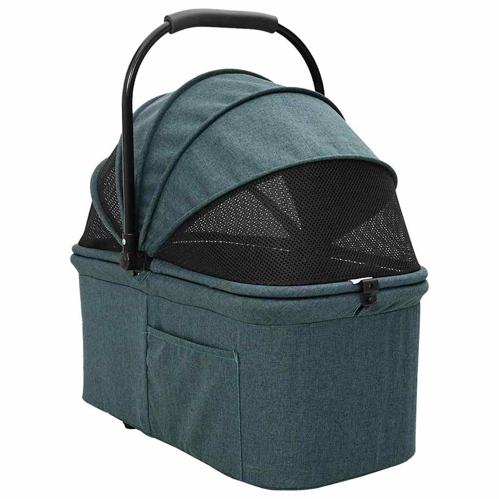 Opvouwbare Huisdierenwagen Verstelbaar Groen 81 x 47 x 99 cm