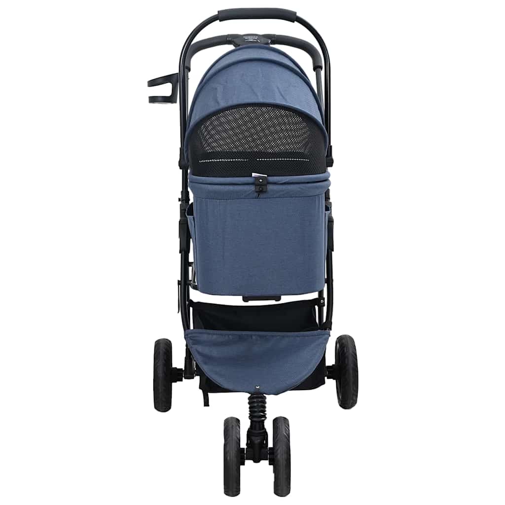 Opvouwbare Huisdierenwagen Verstelbaar Blauw 78 x 54 x 101 cm