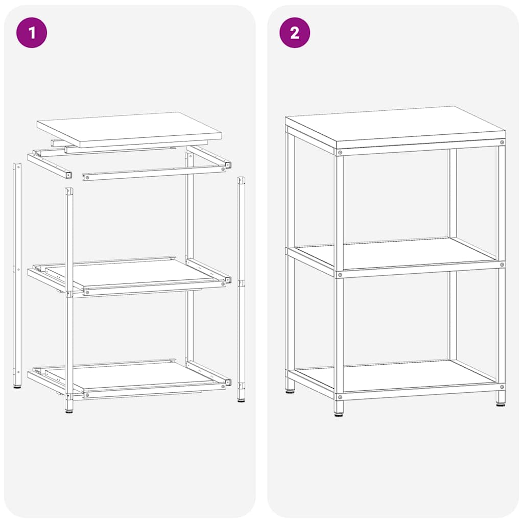 Keuken opslag plank met plank met opslag Zilver Roestvrijstaal