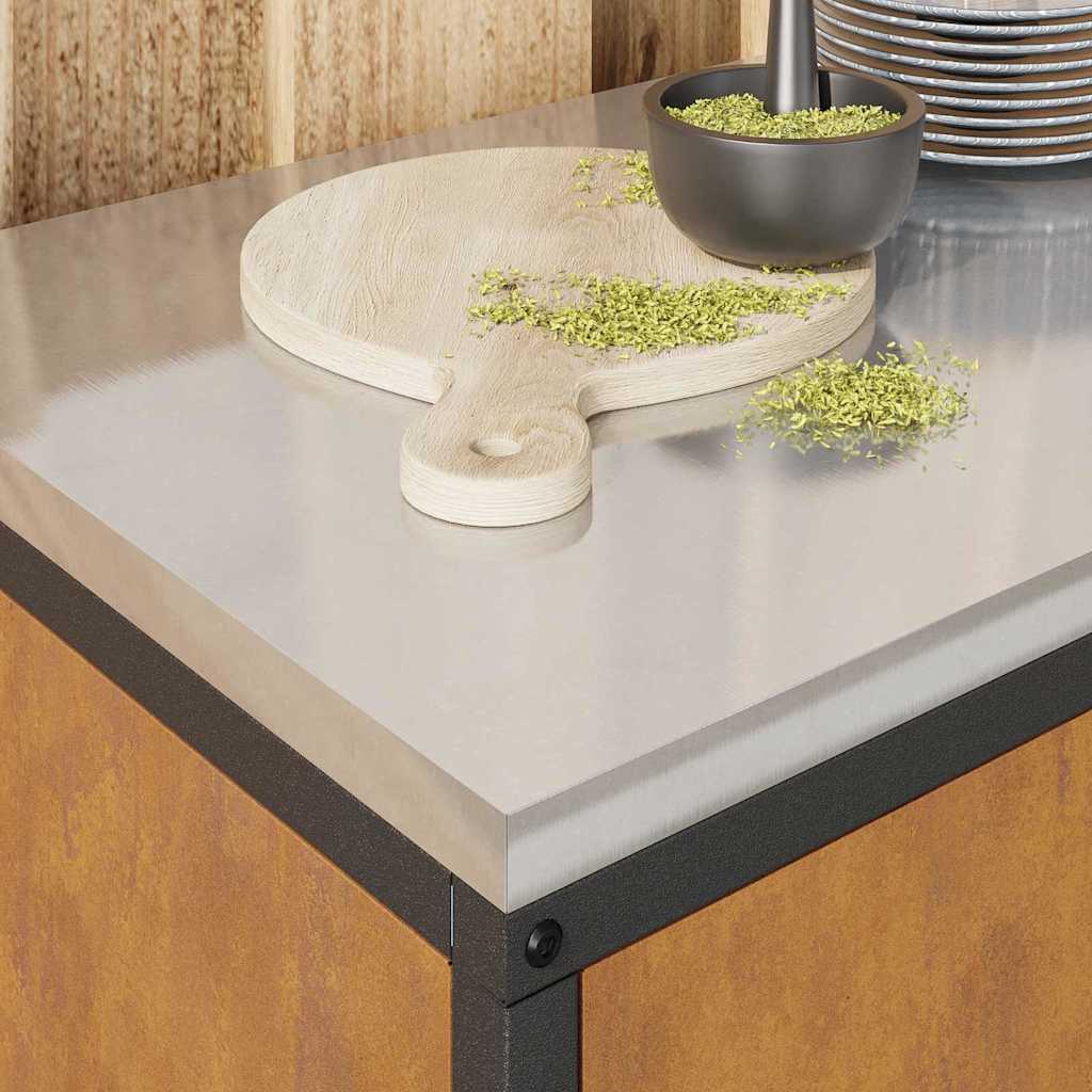 Keukenopslag Kast met plank met opslag Roestig Verweerd staal