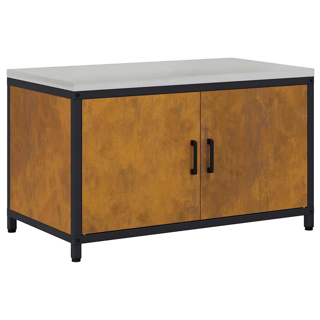 Keukenopslag Kast met plank met opslag Roestig Verweerd staal