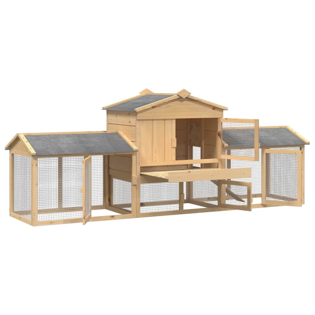 Kippenhok Bruin 225 x 60 x 89 cm