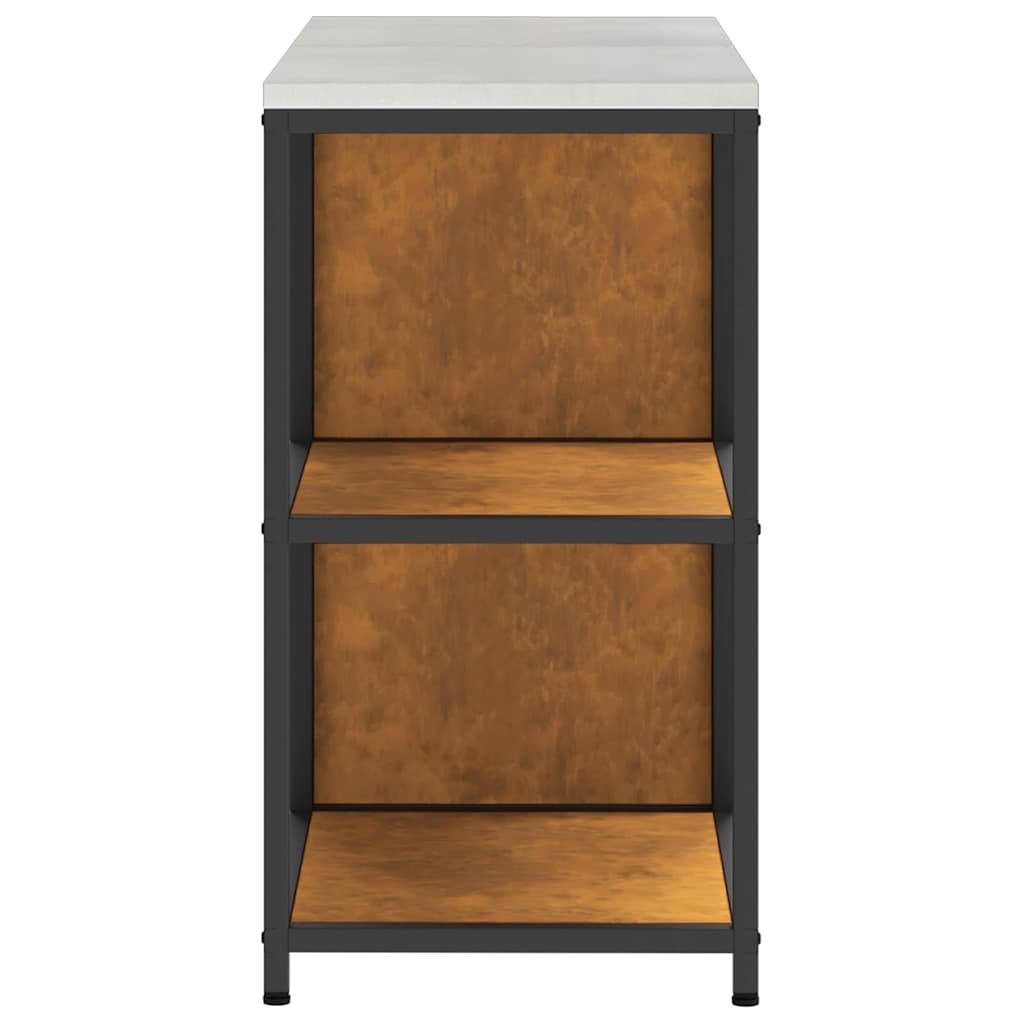 Keukenopslag set 2 pcs Roestig 150 x 50 x 92 cm Cortenstaal