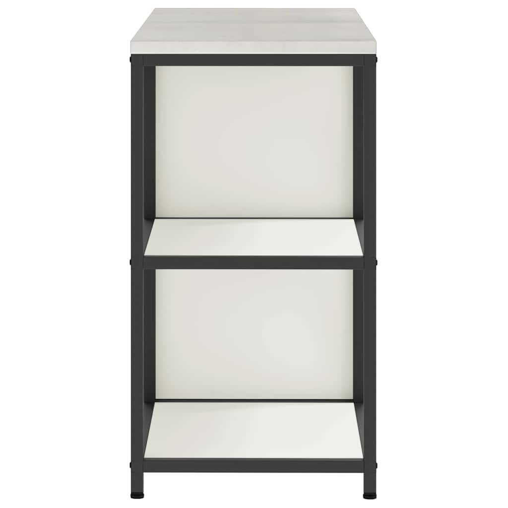 Keukenopslag set 2 pcs Wit 120 x 50 x 92 cm Koudgewalst staal