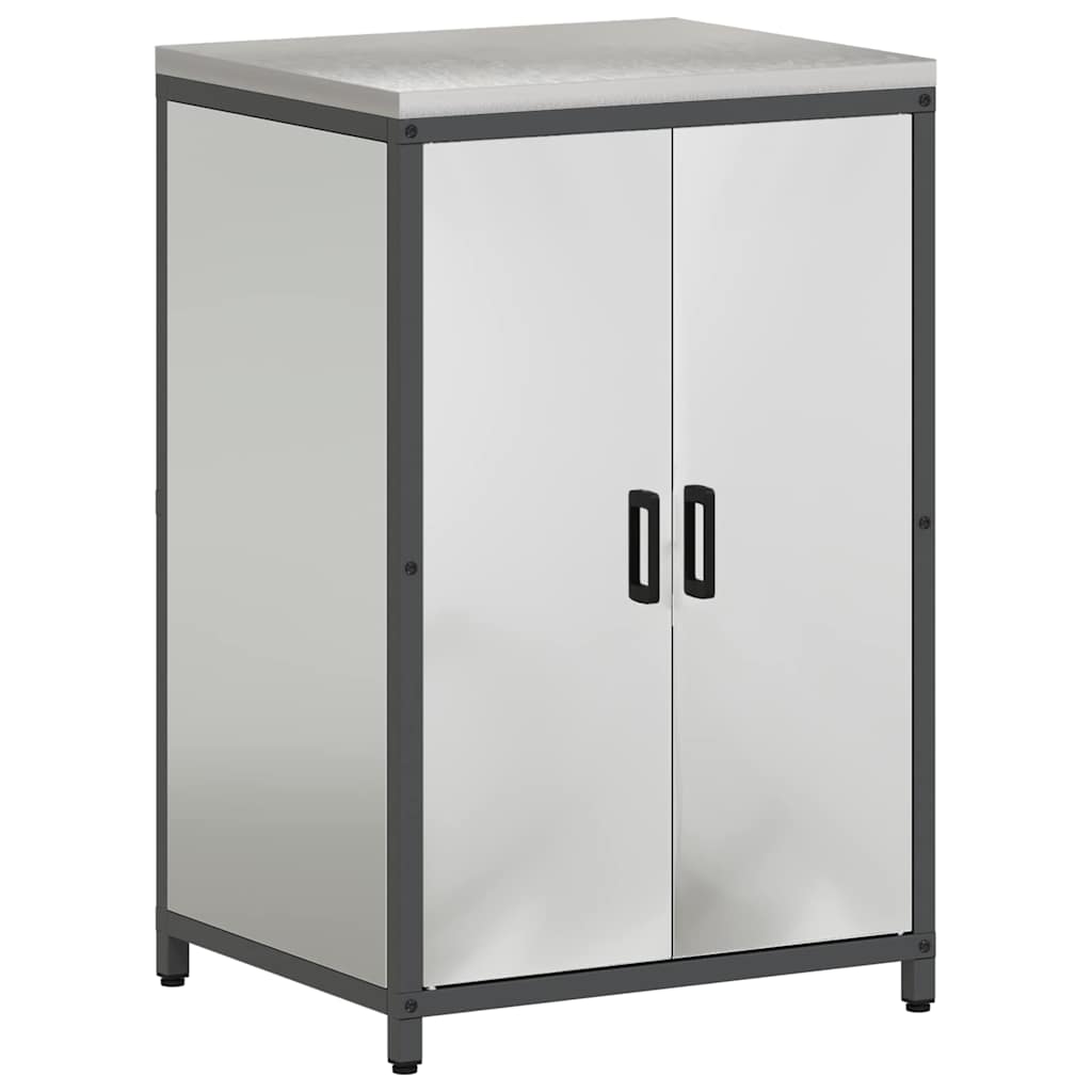 Keukenopslag set met plank 2 pcs Zilver 120 x 50 x 92 cm