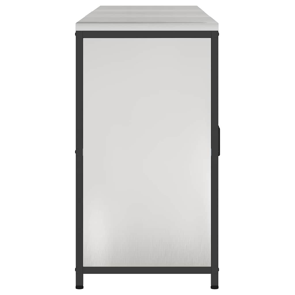 Keukenopslag set 3 pcs Zilver 180 x 50 x 92 cm Roestvrij staal