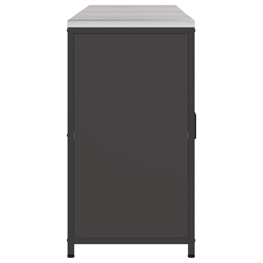 Keukenopslag set 3 pcs Zwart 210 x 50 x 92 cm Koudgewalst staal